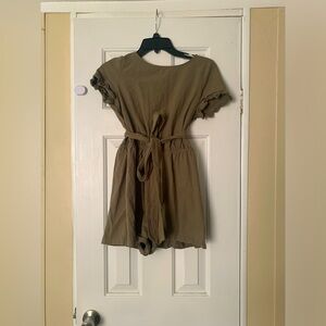 Khaki Green Romper
